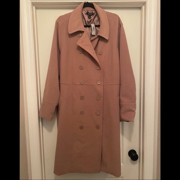 NWT Torrid size 4 Taupe Double-Breasted Coat - Picture 6 of 9